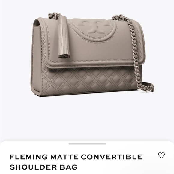 Tory Burch Handbags - FLEMING MATTE CONVERTIBLE SHOULDER BAG